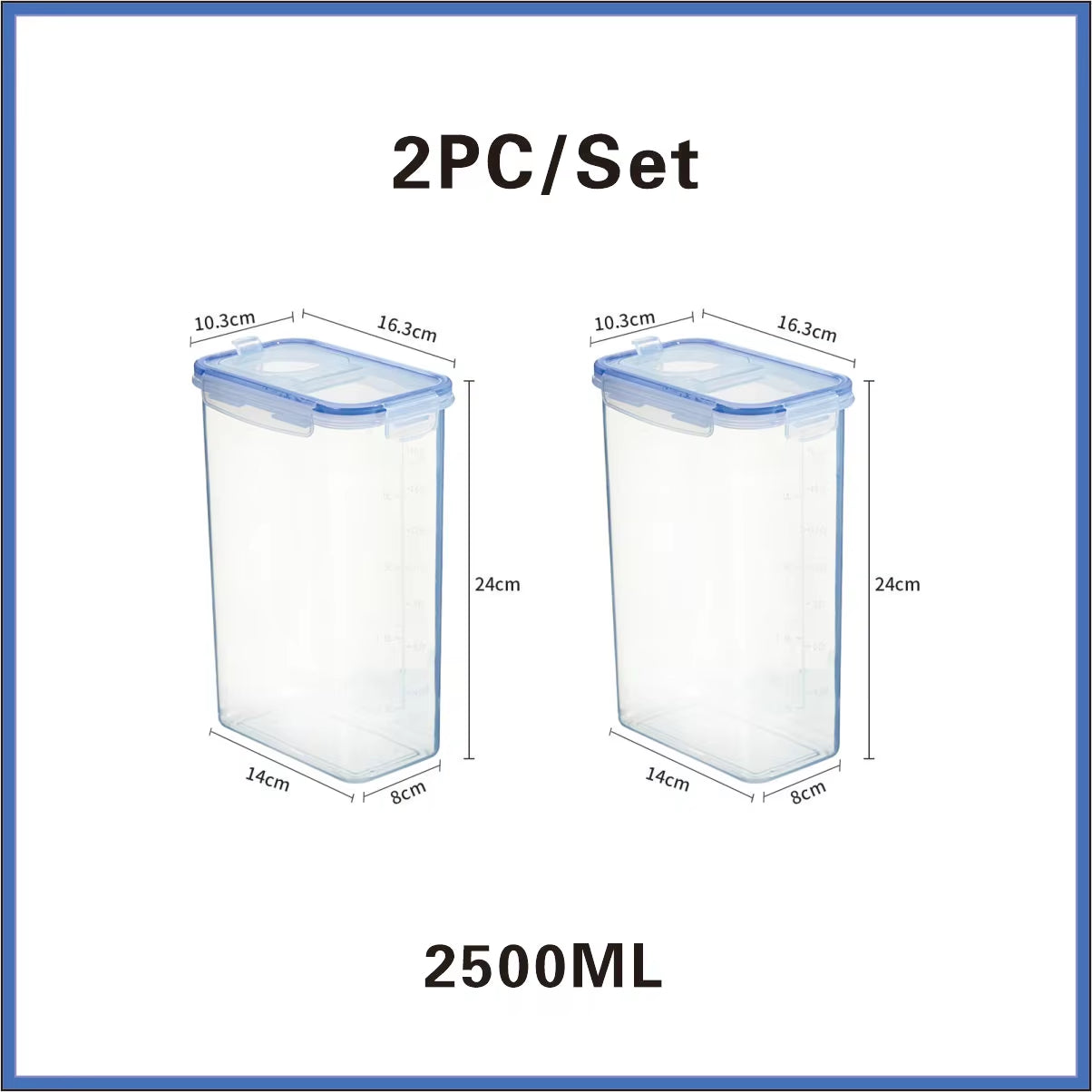 Food Storage Containers with Lids Stackable Treat Box Containers for Kitchen Pantry Organization Containers for Rice Dispenser