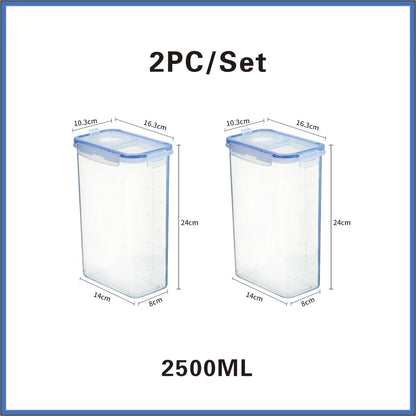 Food Storage Containers with Lids Stackable Treat Box Containers for Kitchen Pantry Organization Containers for Rice Dispenser