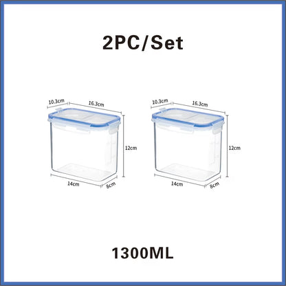 Food Storage Containers with Lids Stackable Treat Box Containers for Kitchen Pantry Organization Containers for Rice Dispenser