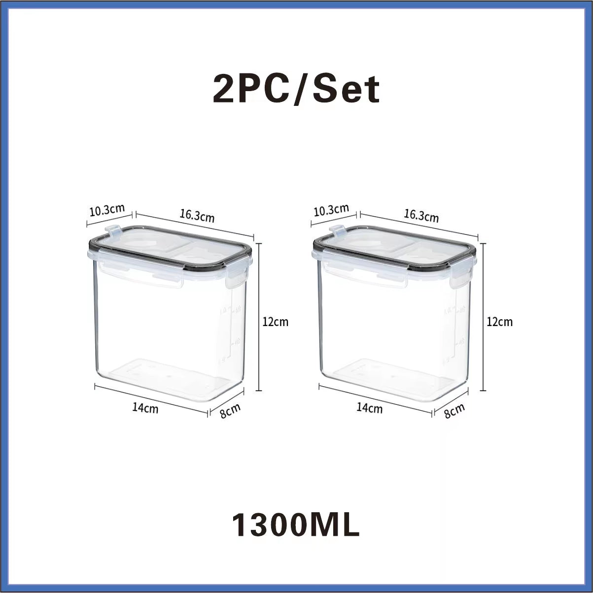 Food Storage Containers with Lids Stackable Treat Box Containers for Kitchen Pantry Organization Containers for Rice Dispenser