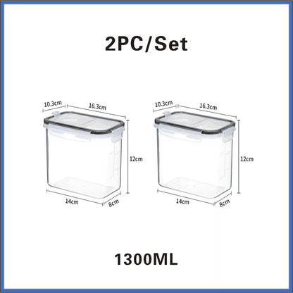 Food Storage Containers with Lids Stackable Treat Box Containers for Kitchen Pantry Organization Containers for Rice Dispenser