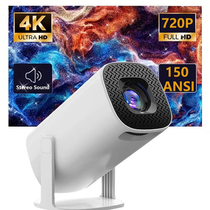 P30PRO Mini Portable Remote Control 4K LED Projector with 720P , Suitable for Office/Home/Christmas , Fast Focus Upgrated HY300