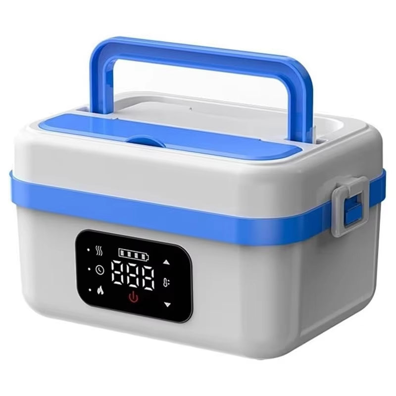 Cordless Electric Lunch Box 1L for Adults Self-Heating Food Warmer Portable for Indoor Outdoor Office Camping UK Plug