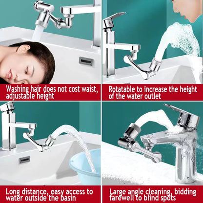 Mechanical Arm Universal Faucet 1080 Degree Faucet Bathroom Basin Faucet Bubbler Single Gear Dual Gear Optional