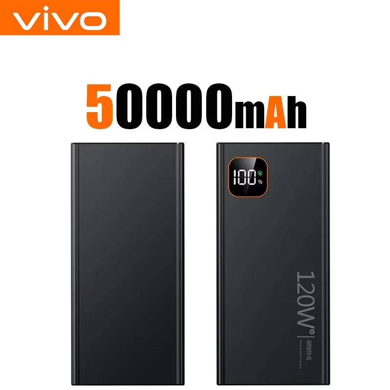 500000Mah Portable Power Bank 120W Super Fast Charge Power Bank Large Capacity Digital Display Battery for Iphone Samsung